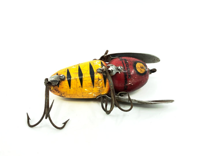 Heddon Wooden Crazy Crawler 2100, YRH Yellow Hornet Color