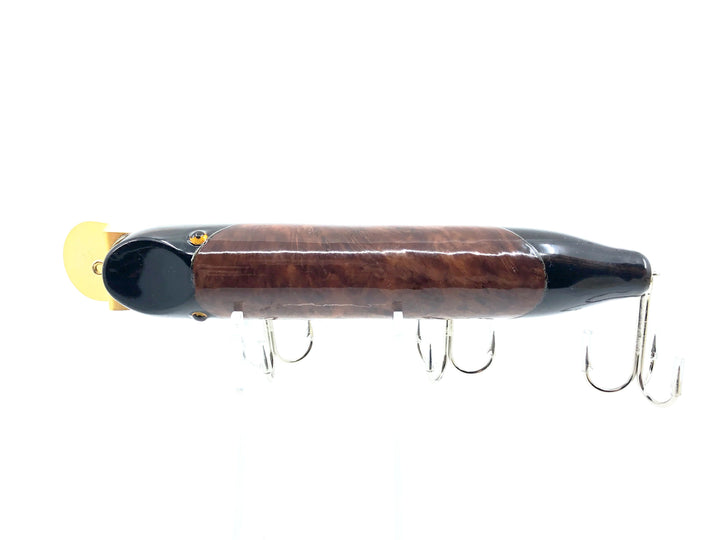 Musky Dan (XXX Lures) Husky Pikie, Ebony & Mallee Burl Color with COA