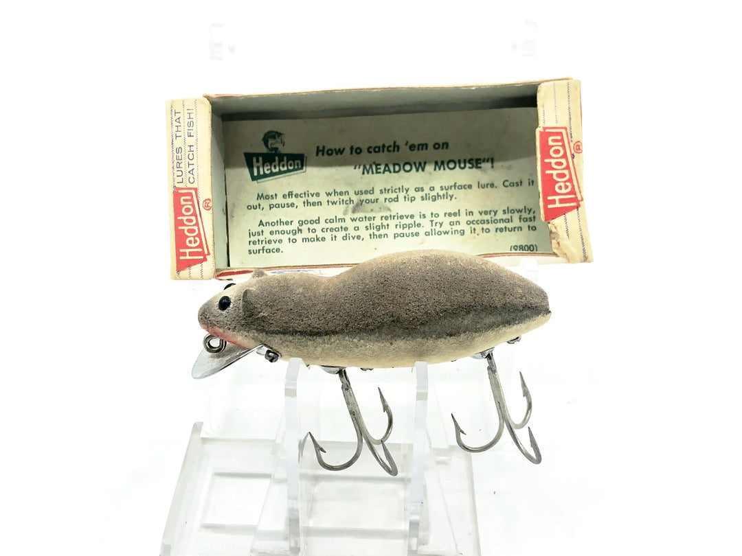 Heddon Meadow Mouse with Box 9800, GM Grey Mouse Color w/Box