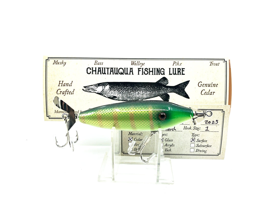 Chautauqua Topwater Minnow, Classic Yellow Perch Color