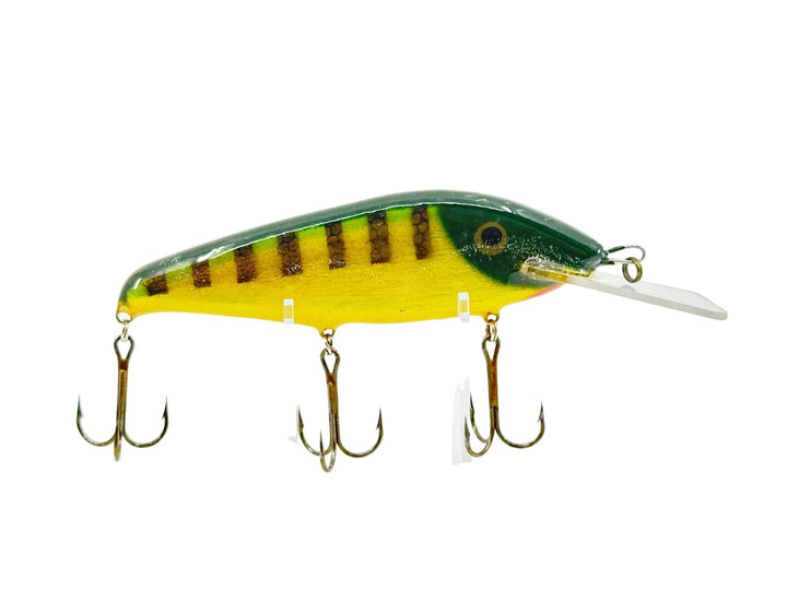 Crane 606 Musky Bait, Green Perch/Yellow Belly Color