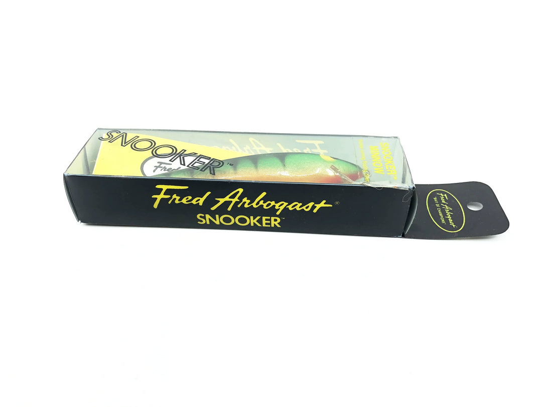 Arbogast Snooker Minnow, Perch Color in Box