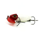 Arbogast Plastic Lip Repainted Jitterbug 1940's WWII Era Red and White Color - War Bug!