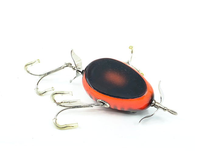 Musky Dan (XXX Lures) Kent Frog, Orange/Black Ribs Color