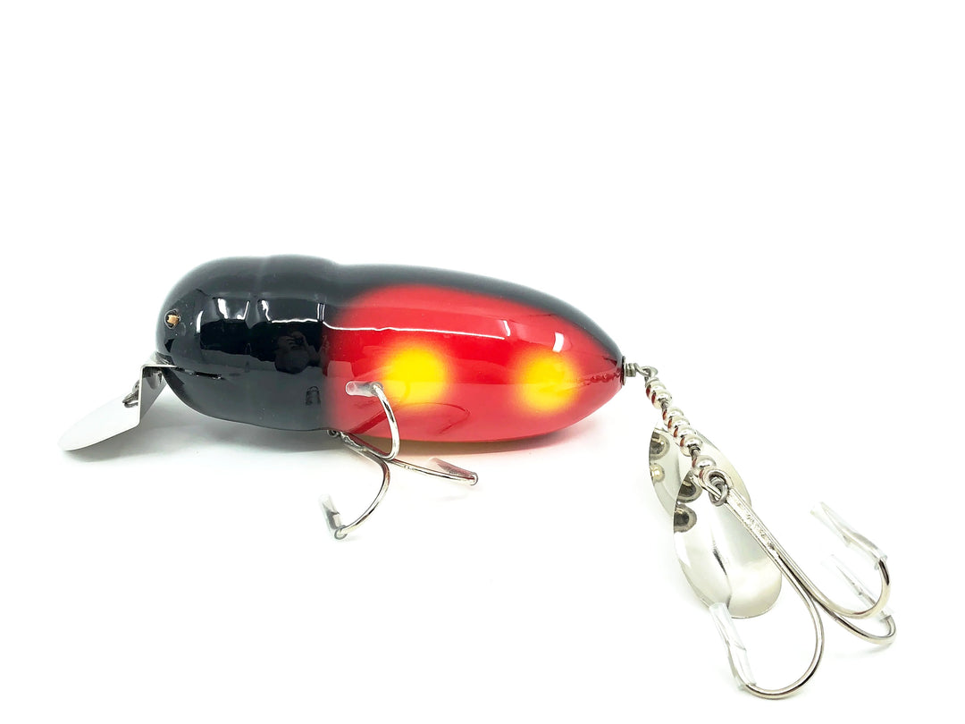 Musky Dan (XXX Lures) Monster Beetle, Red Beetle Color w/COA