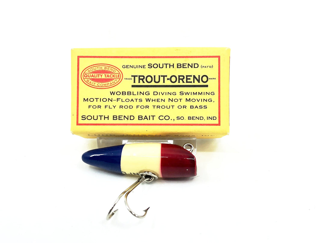 South Bend NFLCC Reproduction Trout Oreno #971, Red/White/Blue Color New in Box