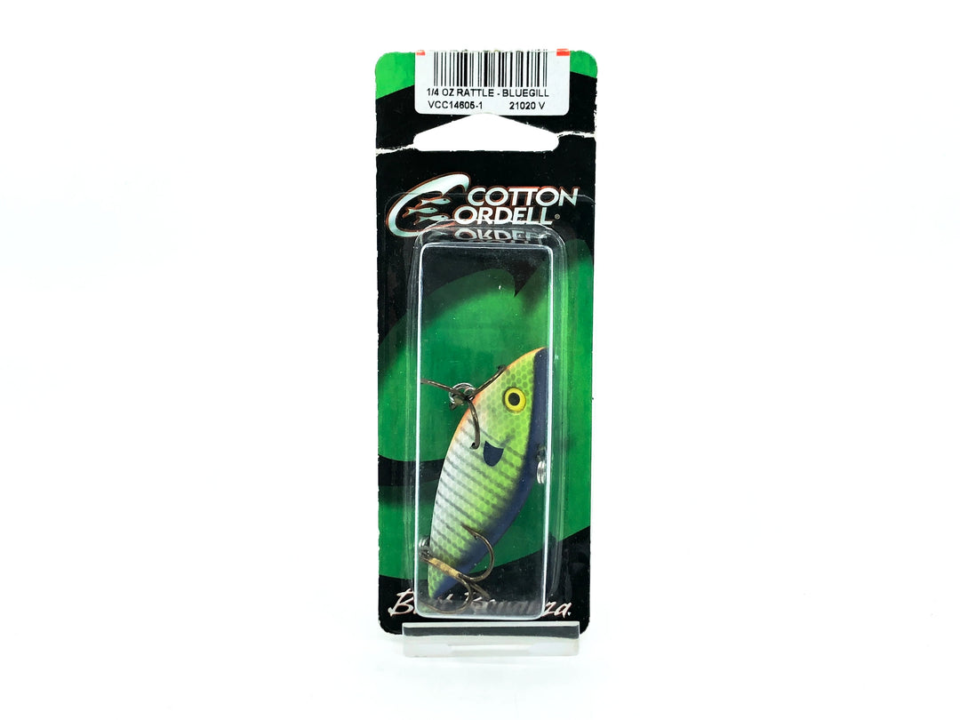 Cotton Cordell Rattle Super Spot, Bluegill Color on Card