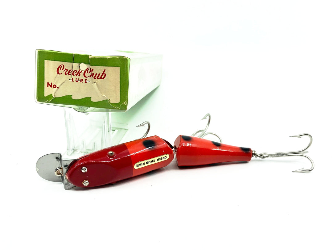 Creek Chub Jointed Husky Pikie 3000, Orange with Black Spots Color 3030 with Box-Tough Special Order