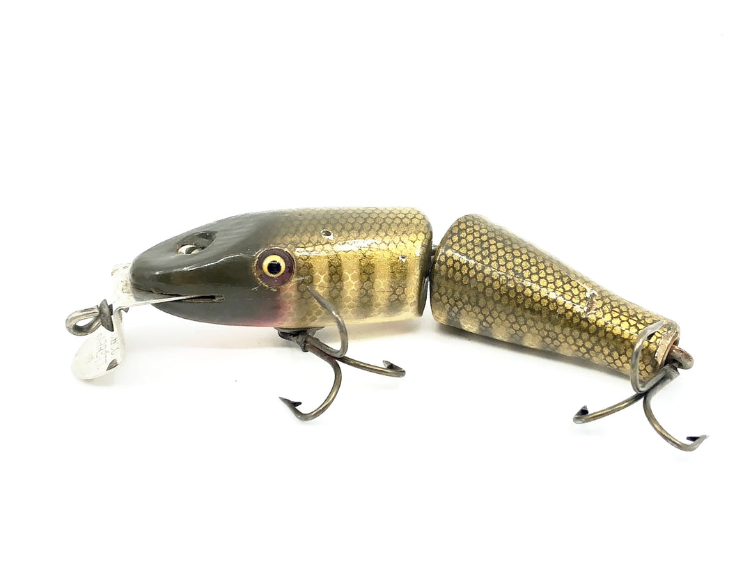 Creek Chub 2700 Baby Jointed Pikie Minnow, Color Pikie, Wooden Lure Glass Eyes