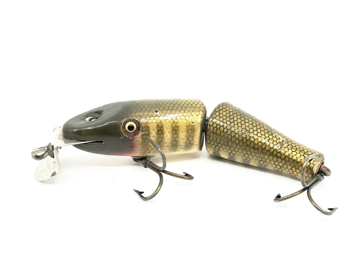 Creek Chub 2700 Baby Jointed Pikie Minnow, Color Pikie, Wooden Lure Glass Eyes