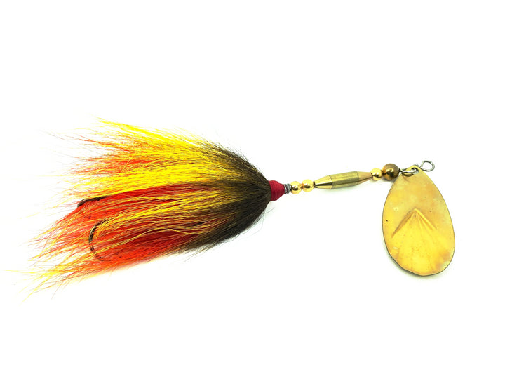Buchertail 700 Series Spinner, Brass Blade/Perch Tail Color