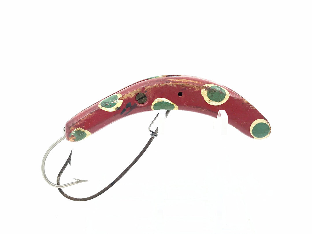 Ideal Weeder Spring Loaded Lure, Red/Green Spots