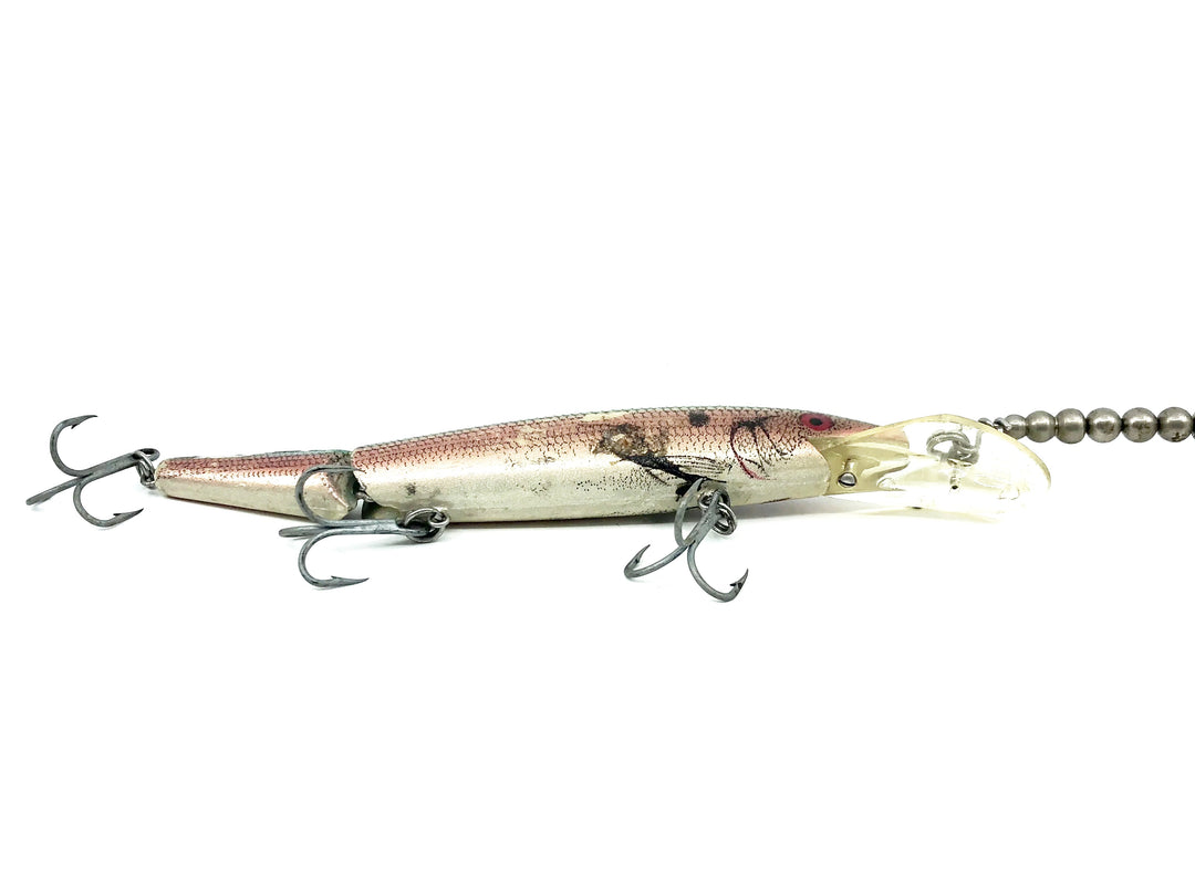 Rebel Fastrac Jointed Minnow W/Trolling Rig, G-Finish Blue Shiner Color