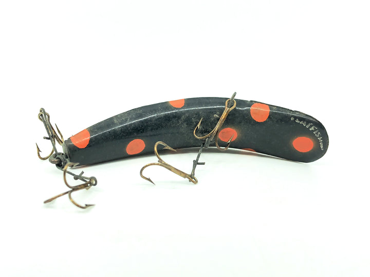 Vintage Helin Flatfish T4, Black/Orange Spots Color