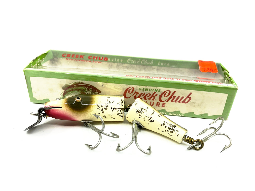 Creek Chub Jointed Snook Pikie 5500, Sliver Flitter Color 5518W with Box