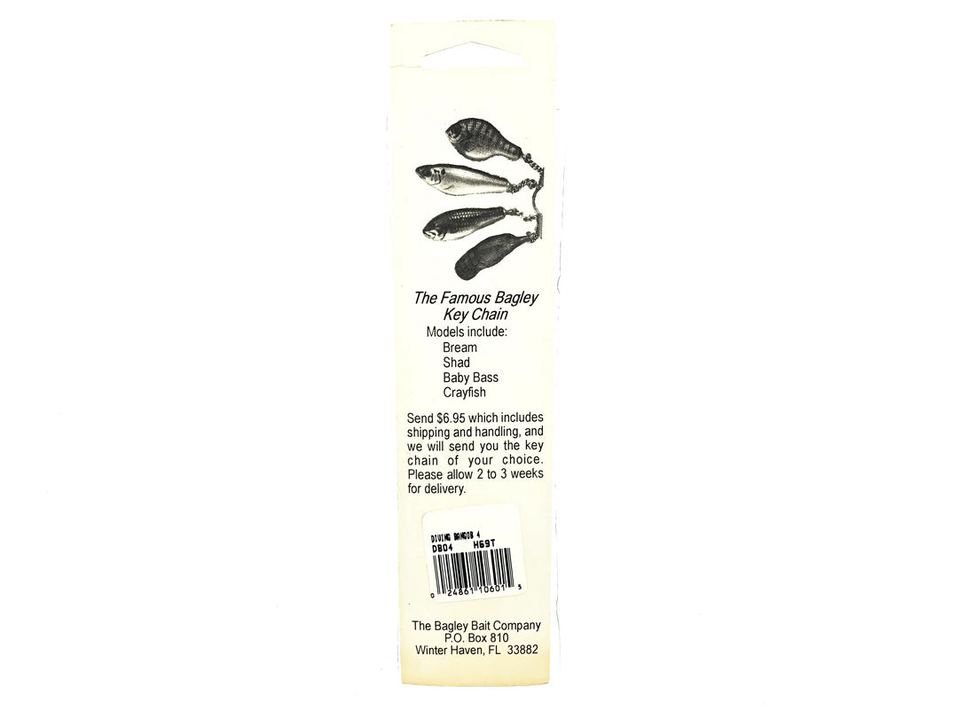 Bagley Diving DB04-H69T, Hot Tiger Color on Card