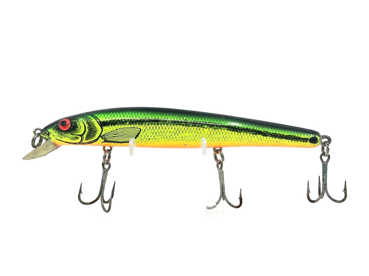 Bomber Magnum Long a 16A, XM7 Fire River Minnow/Orange Belly Color