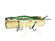 Bomber Wooden Waterdog 1700 Series, #83 Metascale Green Back Shad Color with Box