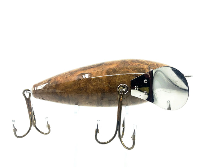 Musky Dan (XXX Lures) Musky Diver, Pollyanna Burl Color w/COA