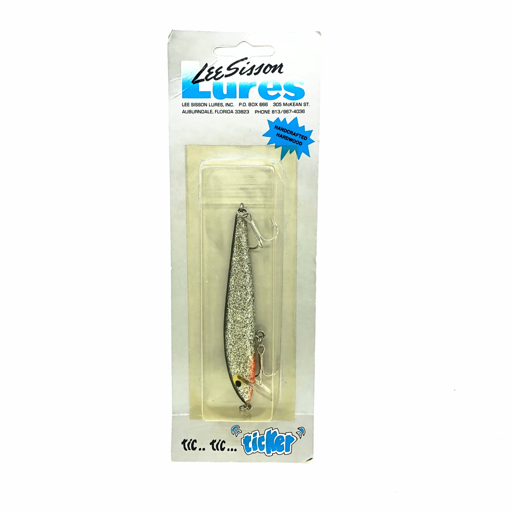 666 fishing lures Lee Sisson Ticker Sisson's Minnow, Silver Sparkles/Black Back Color on – My  Bait Shop, LLC