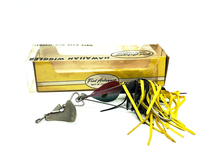Arbogast Hawaiian Wiggler 150GR, Green/Red Color with Box.