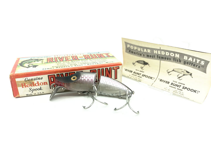 Heddon Jointed Sinking River Runt 9330-P, Shiner Color w/Box