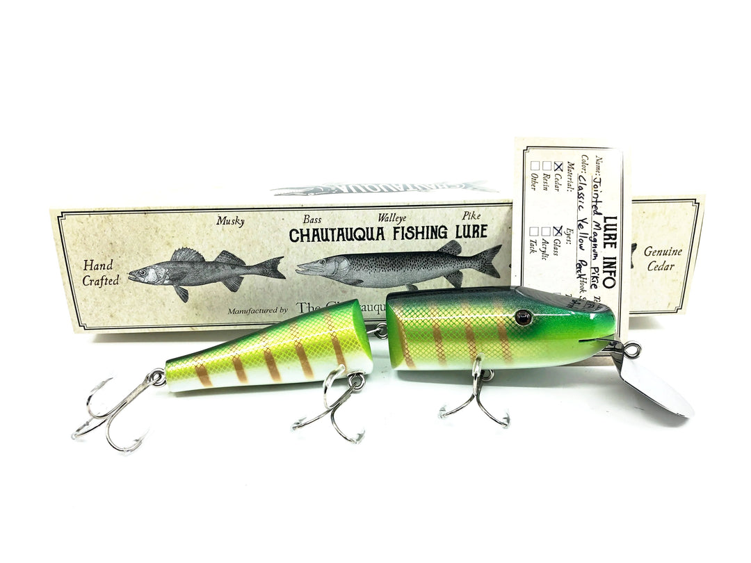 Chautauqua Deep Diver Jointed Magnum Pikie Classic Yellow Perch Color