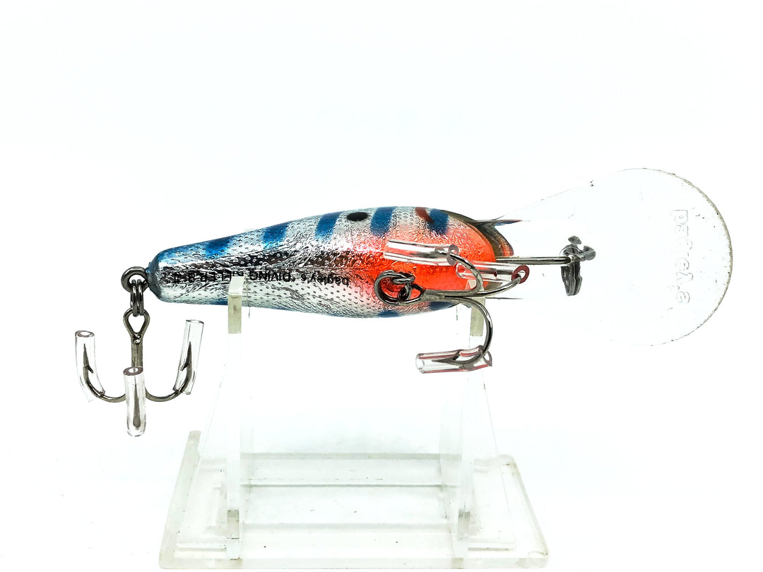 Bagley Diving Kill'r B2 DKB2-SBLS, Blue Stripes on Silver Foil Color
