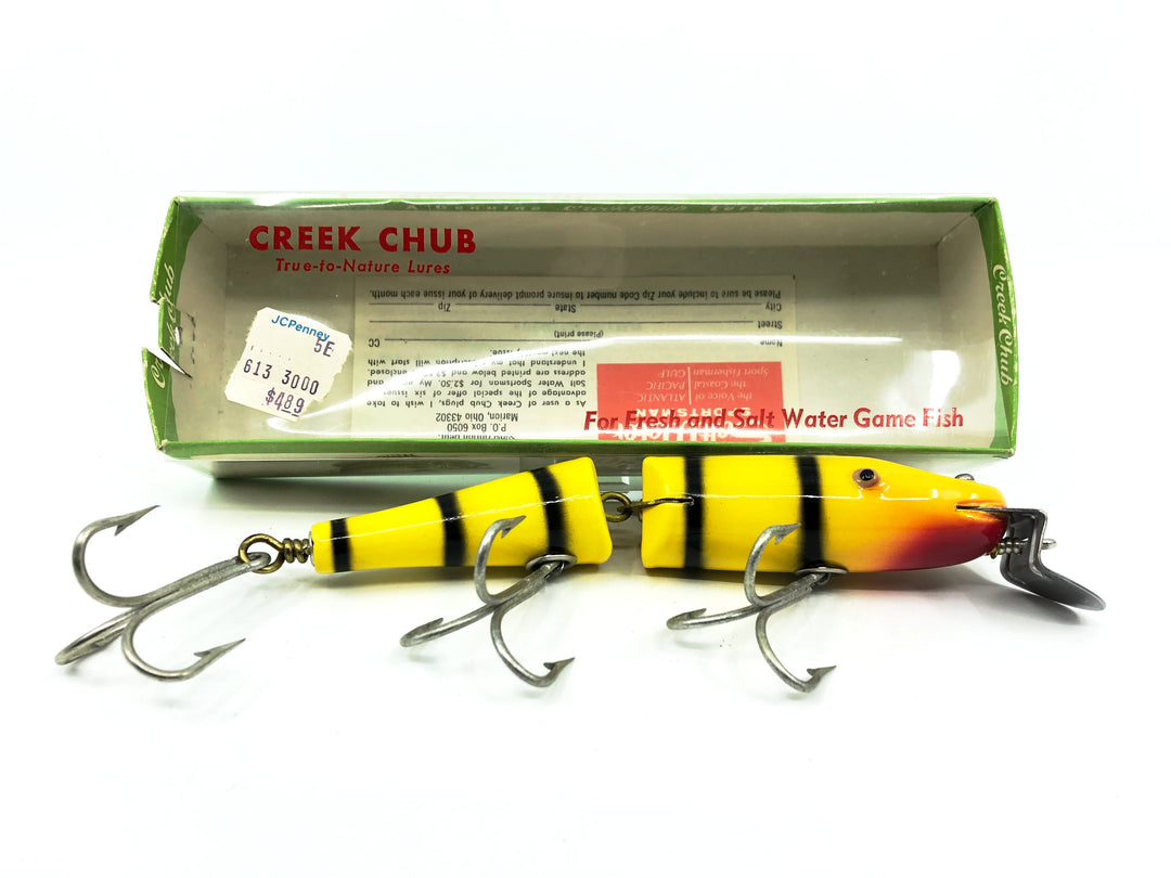 Creek Chub Jointed Husky Pikie 3000, Tiger Stripe Color 3039 with Box-Tough Special Order