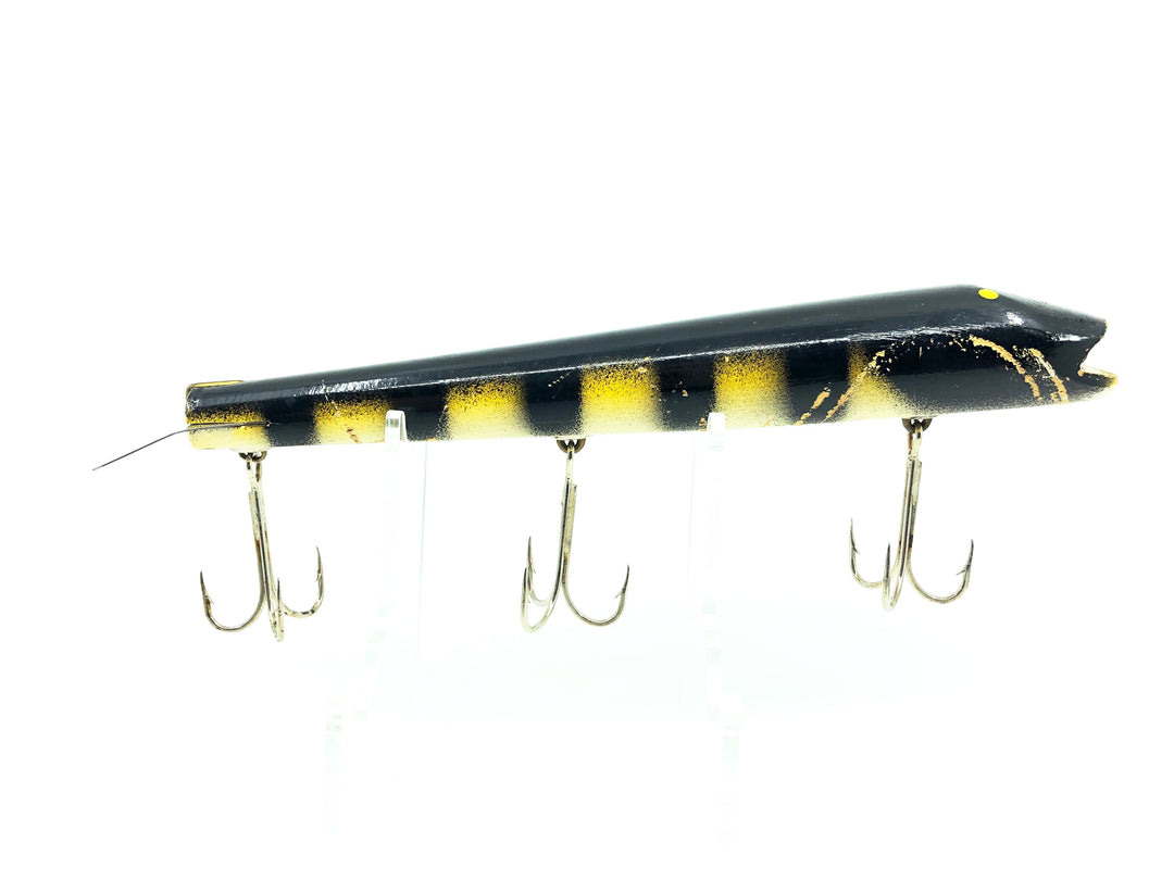 Bobbie Bait Musky Lure, Yellow Perch Color Vintage Lure