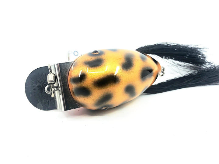Musky Dan (XXX Lures) Giant Dingbat 3 7/8", Gold/Black Spots