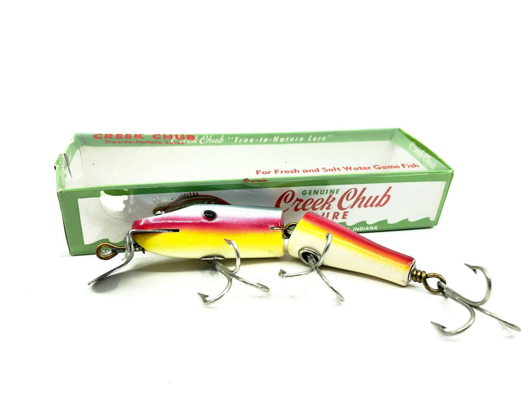 Creek Chub Jointed Snook Pikie 5500, Rainbow Color 5508W with Box