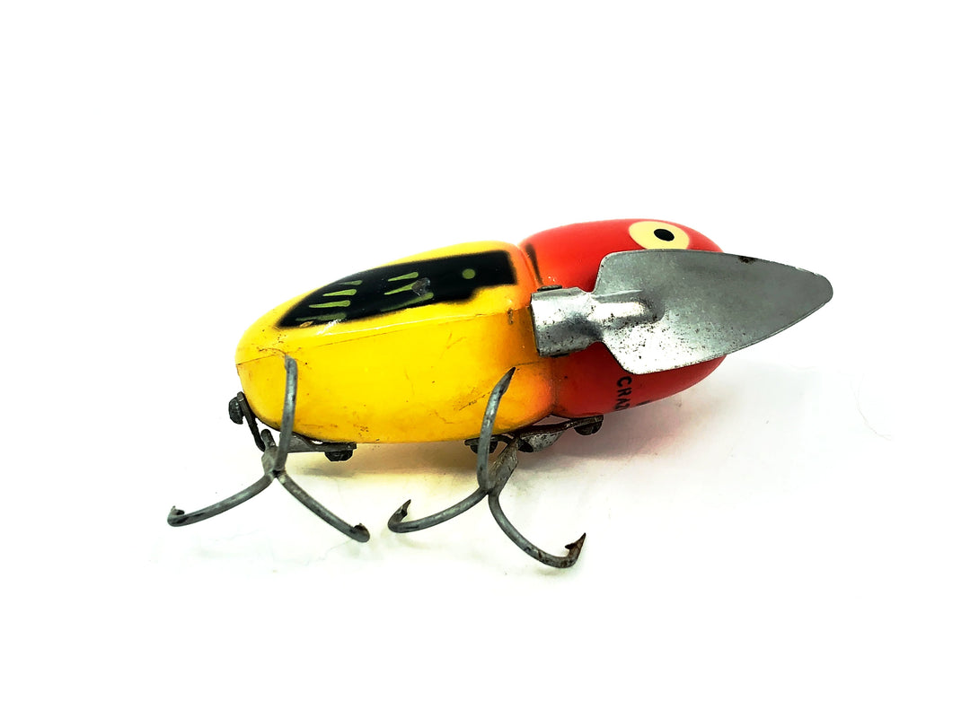 Heddon Crazy Crawler, Yellow/Red Head Color