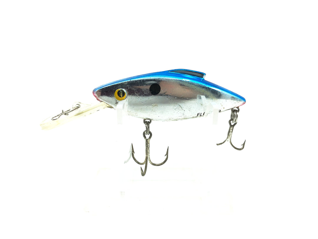 Bill Lewis Floating Rat-L-Trap With A Lip, #25B Chrome/Blue Back Color