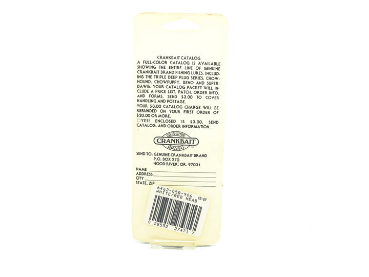 Luhr-Jensen South Bend NIP-I-DIDDEE, #06 White/Red Head Color on Card