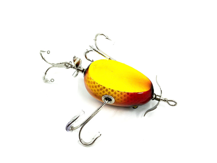 Musky Dan (XXX Lures) Kent Frog, Black Back/Yellow Scale/Red Color