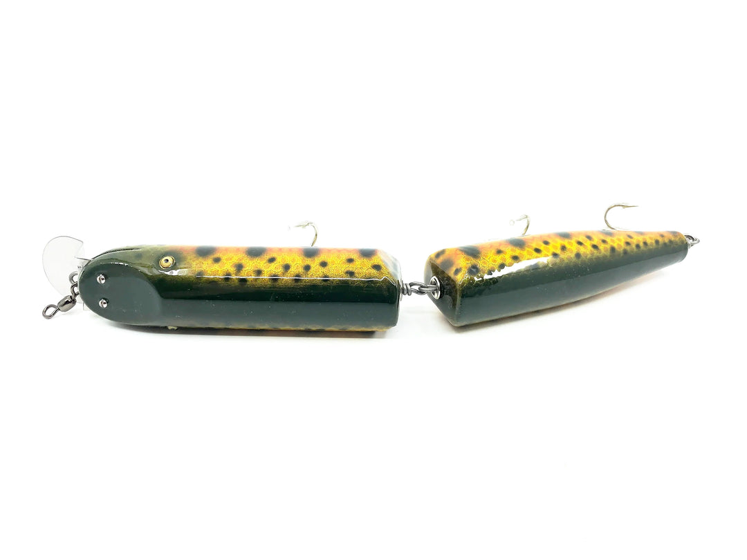 Musky Dan (XXX Lures) Giant Jointed Pikie, Brown Trout Color