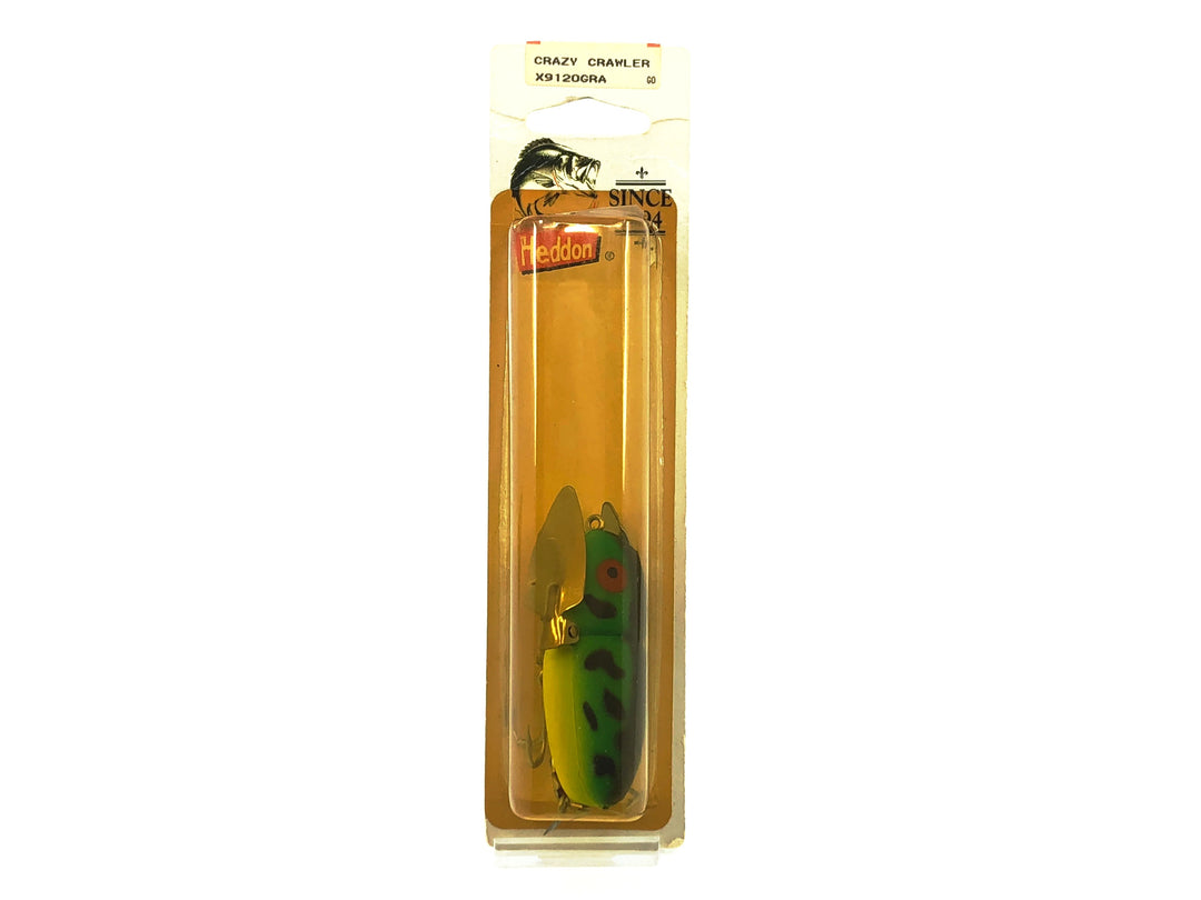 Heddon Crazy Crawler 9120, GRA Green Crawdad Color with Card