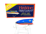 Heddon NFLCC 2001 Baby Lucky 13, RWB Red White Blue Color New in Box