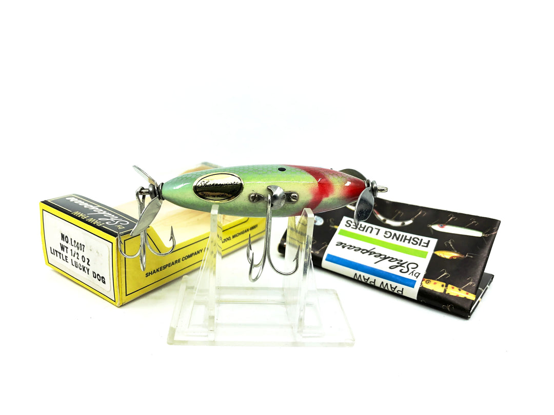 Shakespeare Paw Paw Little Lucky Dog No.L2407, Green Shad Color with Box