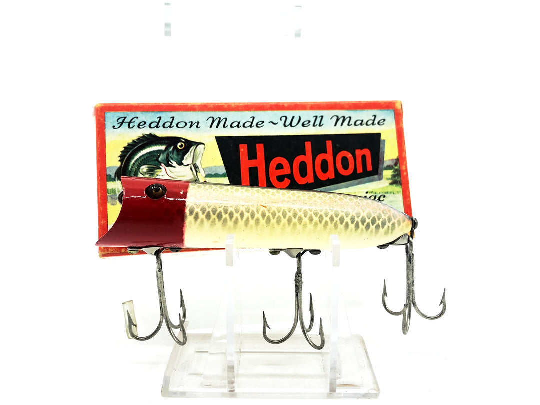 Heddon Lucky 13, PRH Shiner/Red Head Color with Box