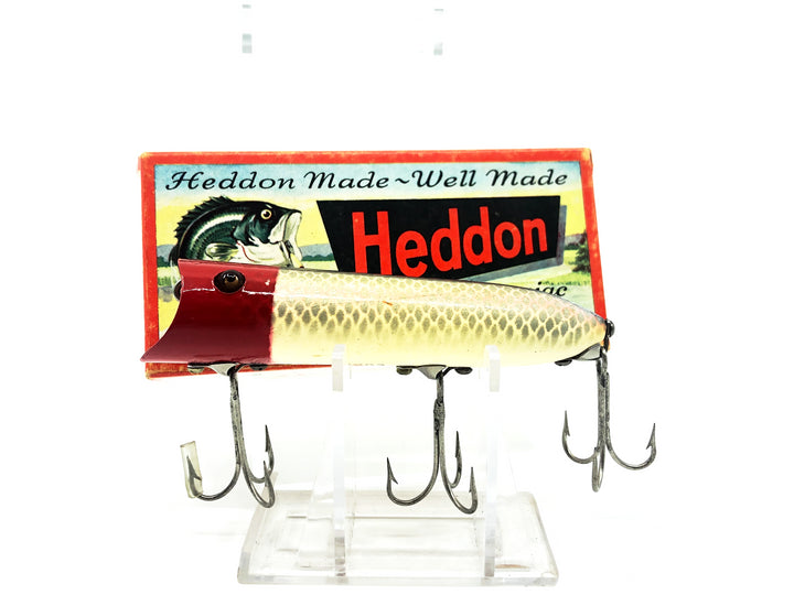 Heddon Lucky 13, PRH Shiner/Red Head Color with Box