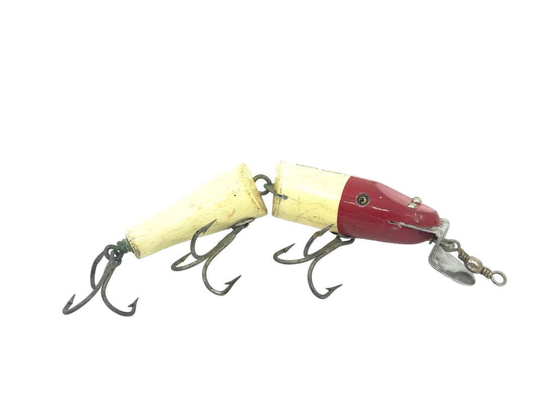 Creek Chub Jointed Snook Pikie 5500, Red Head/White Color 5501