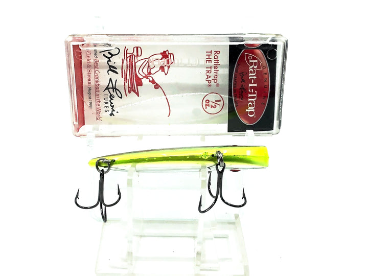 Bill Lewis Classics Rat-L-Trap #141 Chrome/Chartreuse Color 1/2 oz with Box Old Stock