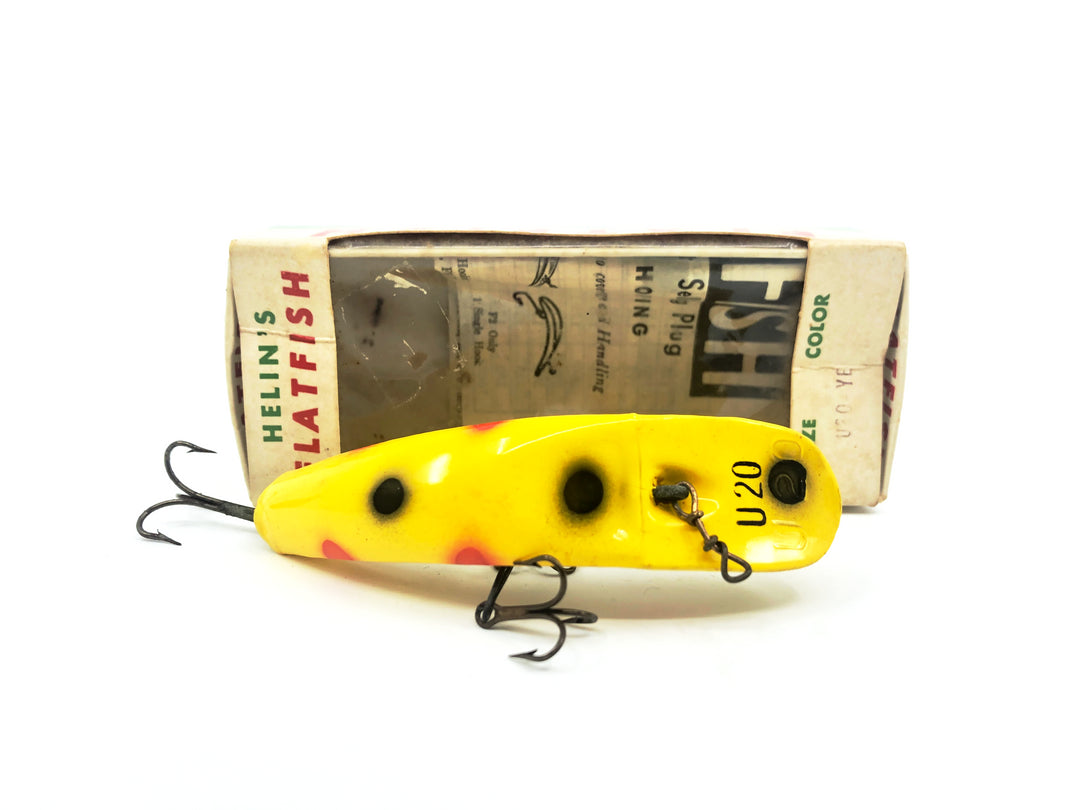Vintage Helin Flatfish U20, Yellow Color with Box