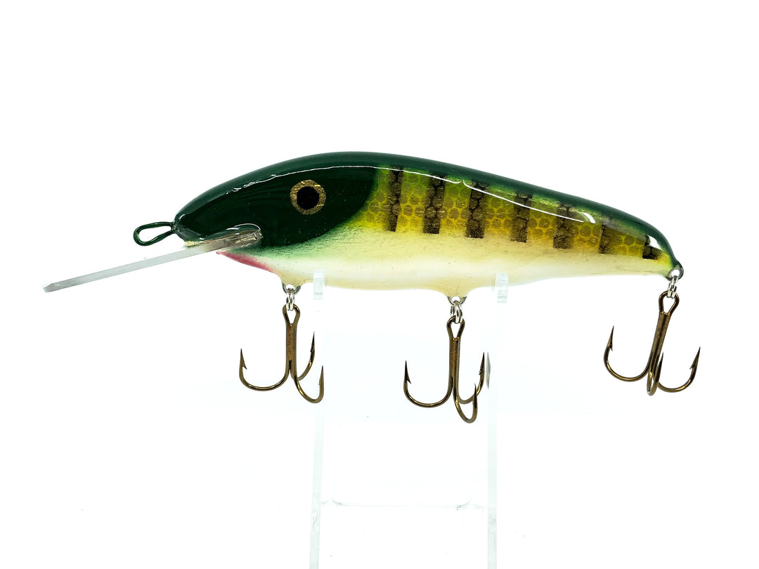 Crane 606 Musky Bait, Green Perch/White Belly Color