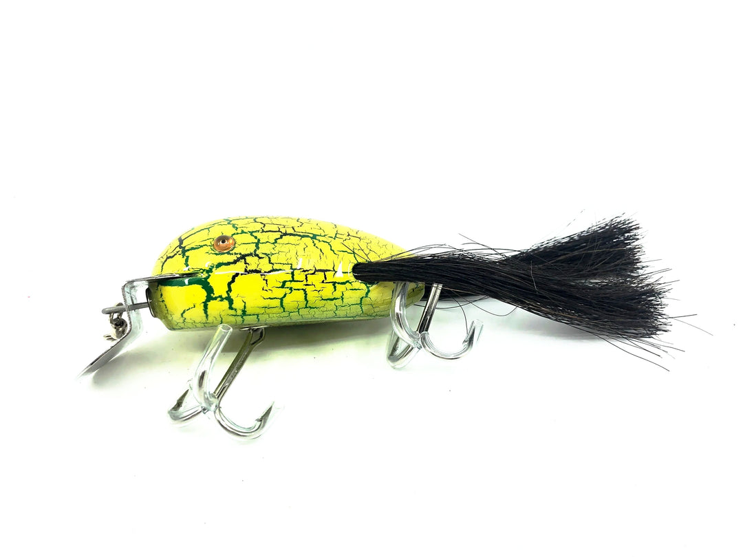 Musky Dan (XXX Lures) Husky Dingbat, Chartreuse/Green Crackle Color