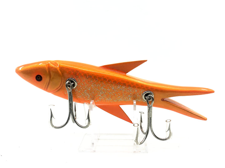 Musky Dan (XXX Lures) Florida Old Style Injured Minnow, Goldfish Color w/COA