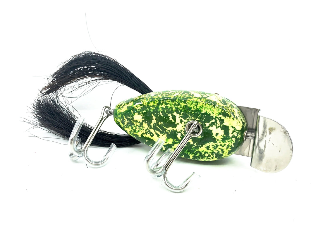 Musky Dan (XXX Lures) Husky Dingbat, Green/White/Glow in the Dark Color