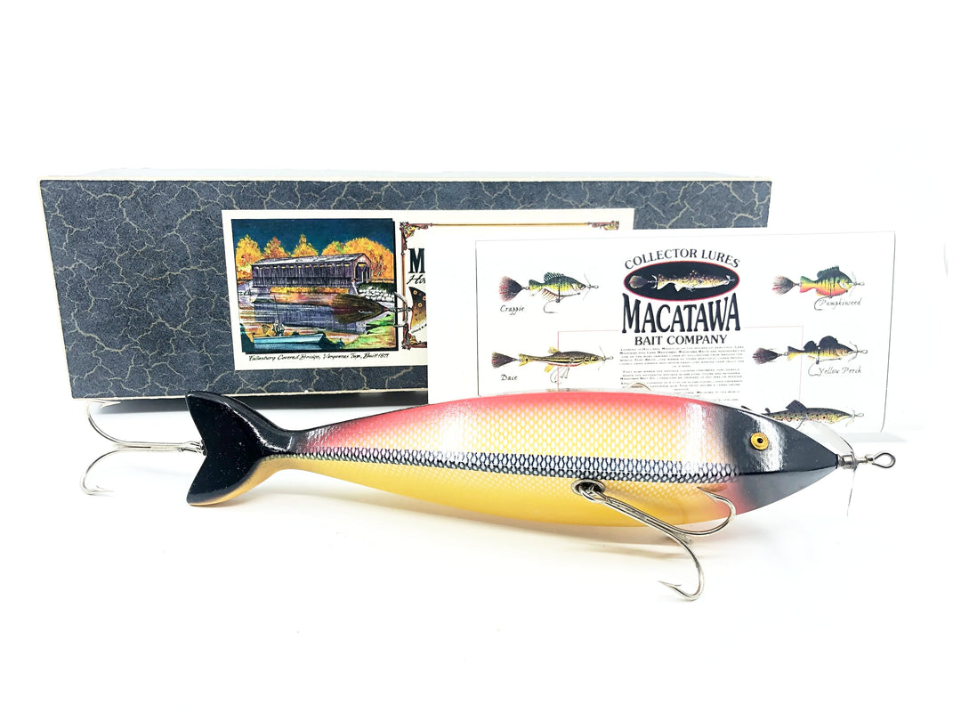 Macatawa Bait Co. 5 Sided Hex Lure, White Scale Color w/Box - Huge!